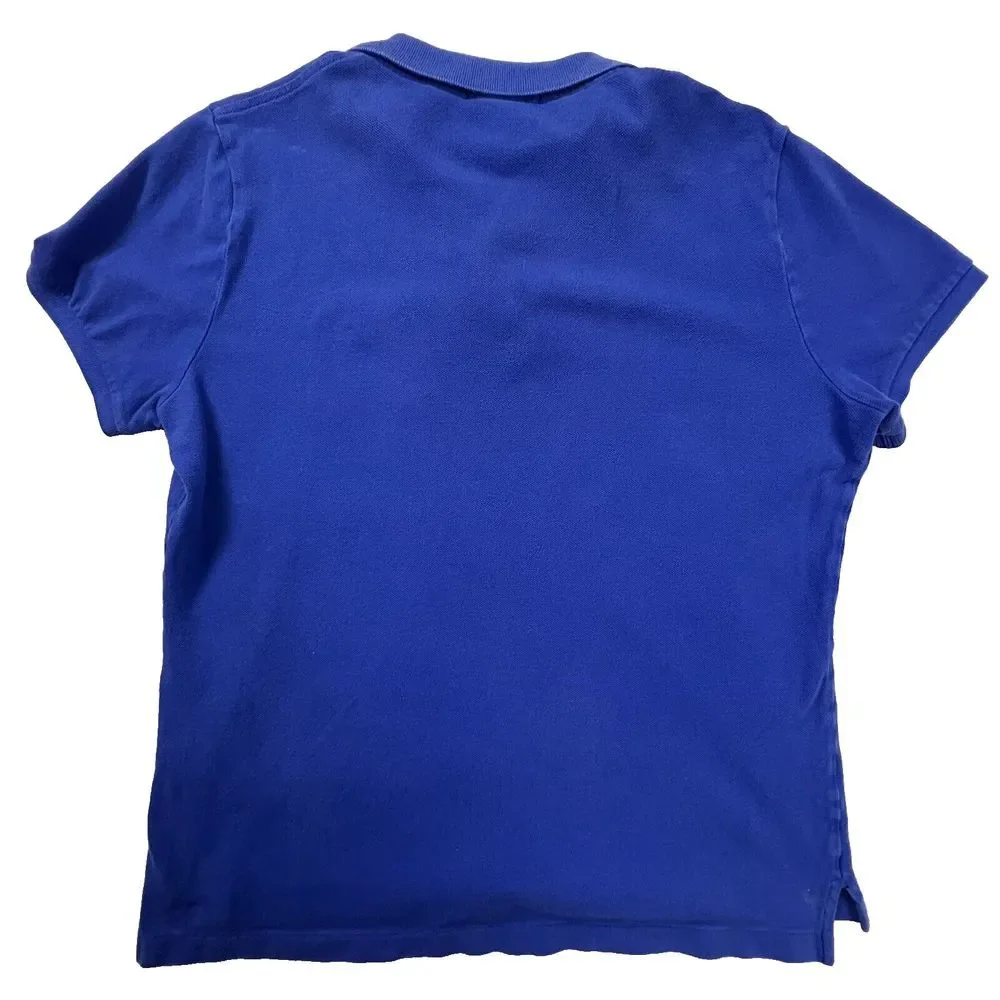 Ralph‎ Lauren Polo Shirt Kids XL Blue The Skinny Polo Red Pony Logo Short Sleeve